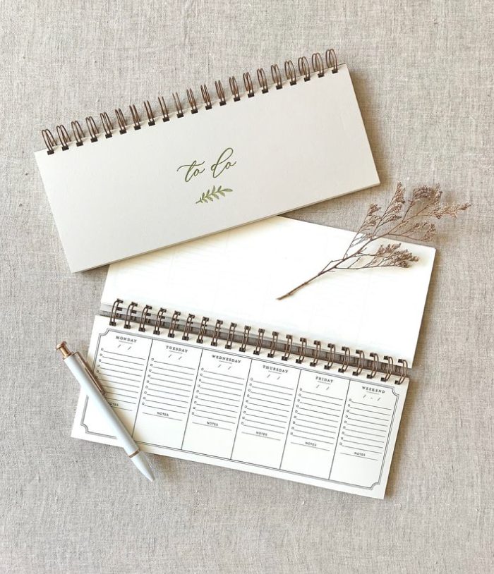 Table top year planners